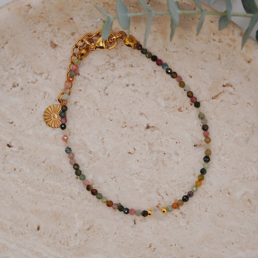 EMINA · Turmalin & Herkimer Diamant Armband